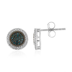 Orecchini in oro con Diamante Blu I4
