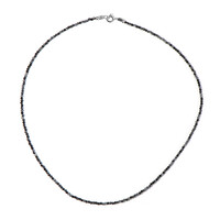Collana in argento con Ossidiana Fiocco di Neve