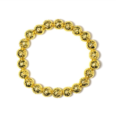 Bracciale con Lava Dorata
