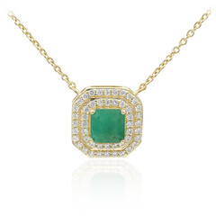 Collana in argento con Smeraldo Brasiliano