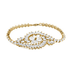 Bracciale in argento con Topazio Bianco