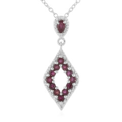 Collana in argento con Rubino