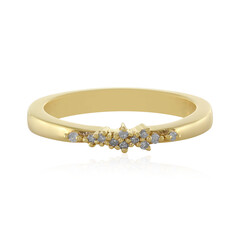 Anello in argento con Diamante I4 (J)