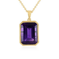 Collana in argento con Ametista Zambiana