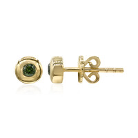 Orecchini in oro con Diamante Verde VS1