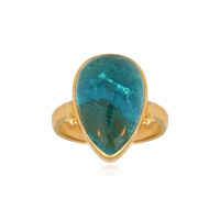 Anello in argento con Opale Atacama Blu