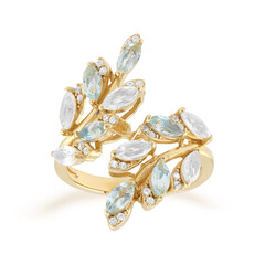 Anello in argento con Topazio Bianco
