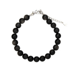 Bracciale in argento con Ossidiana Argentata