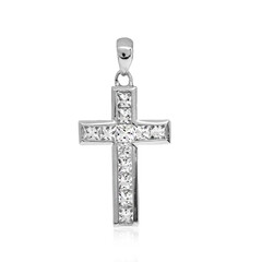 Ciondolo in argento con Topazio Bianco
