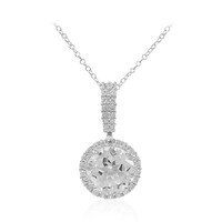 Collana in argento con Topazio Bianco