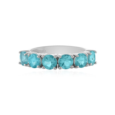 Anello in argento con Apatite Blu