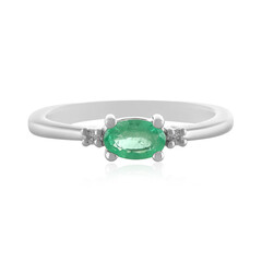 Anello in argento con Smeraldo Etiope