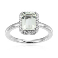 Anello in argento con Ametista Verde