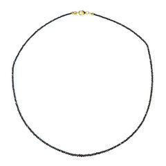 Collana in oro con Diamante Nero