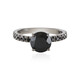 Anello in argento con Spinello Nero