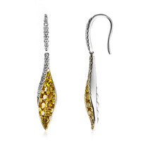 Orecchini in oro con Diamante Arancione SI2 (CIRARI)