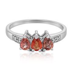 Anello in argento con Rubino Tramonto