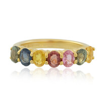 Anello in argento con Zaffiro Fancy