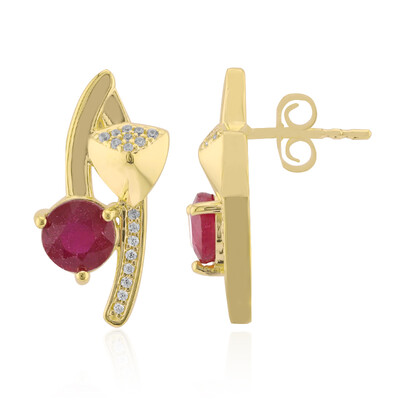 Orecchini in oro con Rubino Bemainty