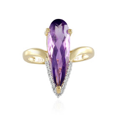 Anello in argento con Ametista Zambiana