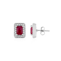 Orecchini in argento con Rubino Bemainty