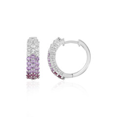 Orecchini in argento con Rodolite