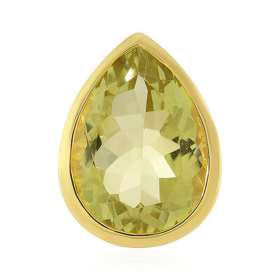 Ciondolo in argento con Quarzo Limone (MONOSONO COLLECTION)