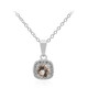 Collana in argento con Morganite