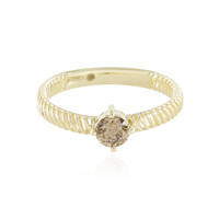 Anello in oro con Diamante Champagne I2 (Ornaments by de Melo)