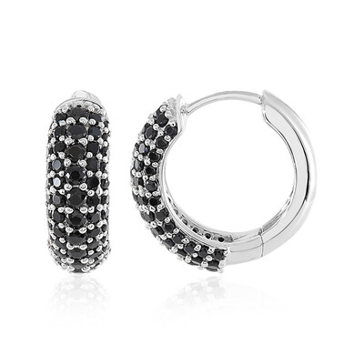 Orecchini in argento con Spinello Nero