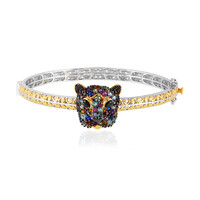 Bracciale in argento con Spinello Nero (Gems en Vogue)