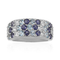 Anello in argento con Iolite