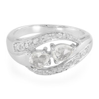 Anello in argento con Zaffiro Bianco