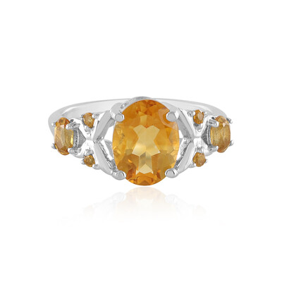 Anello in argento con Citrino