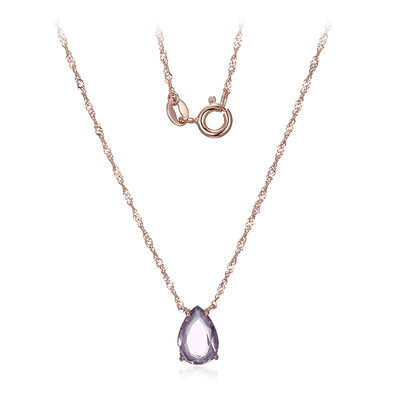 Collana in argento con Ametista Rose de France