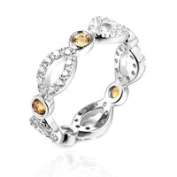 Anello in argento con Citrino
