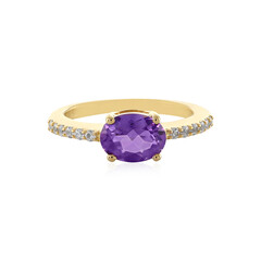 Anello in argento con Ametista Siberiana