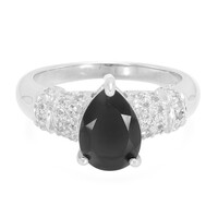 Anello in argento con Spinello Nero