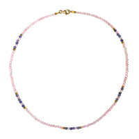 Collana in argento con Quarzo Rosa
