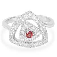 Anello in argento con Zaffiro Tramonto