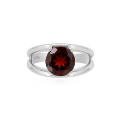 Anello in argento con Granato Mozambico