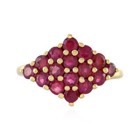 Anello in argento con Rubino del Madagascar