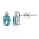 Orecchini in oro con Apatite Blu
