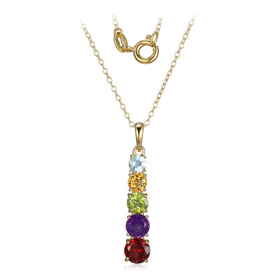 Collana in argento con Granato Mozambico
