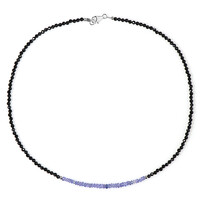 Collana in argento con Spinello Nero