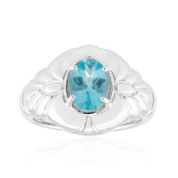 Anello in argento con Apatite Blu (Pallanova)