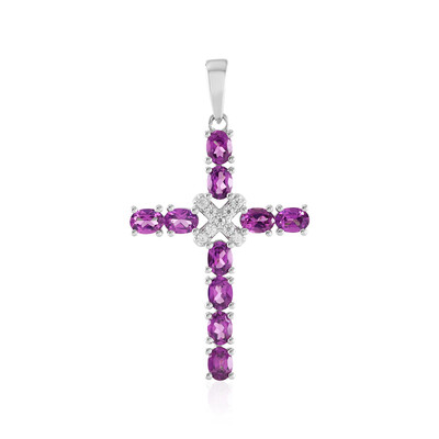 Ciondolo in argento con Rodolite