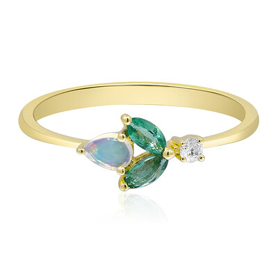 Anello in oro con Opale di Welo AAA (CIRARI)