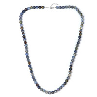 Collana in argento con Dumortierite