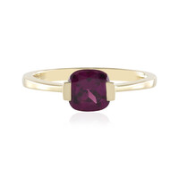 Anello in oro con Granato Magenta